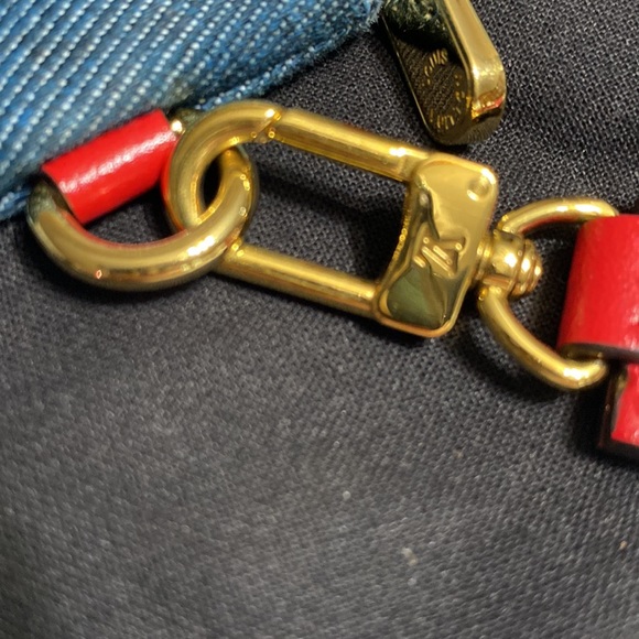 LOUIS VUITTONAuth  Monogram Denim City Pochette Men,Women,Unisex Pouch - Picture 3 of 8